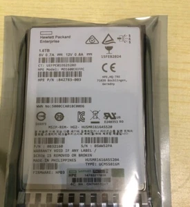 NEW HPE 822563-B21 822788-001 2.5'' 1.6TB SAS 12G Server SSD - Picture 1 of 2