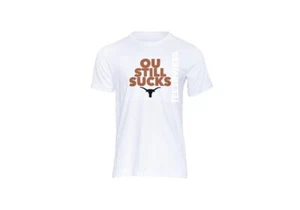 TeesXjess YOUTH Texas Longhorns OU Sucks Tshirt Shirt Hook em Tee Ewers Manning - Picture 1 of 9