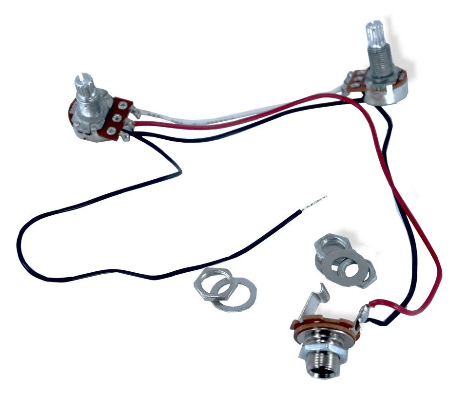 Wiring Harness Pre-wired PB 1V 1T Bass Guitar 181032 - Image 1 of 2