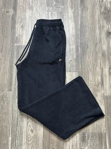 Fabletics Pants Womens Medium Black Terry Cloth Straight Leg Drawstring Lounge - Picture 1 of 10
