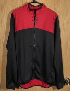 Dairy Queen Employee Jacket Full Zip Adult Size Medium Black Red Long Sleeve - Picture 1 of 9