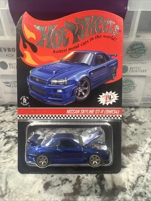 Hot Wheels 2019 - RLC Nissan Skyline GT-R BNR34 R34 Blue - #2324/12500 - Image 1 of 2