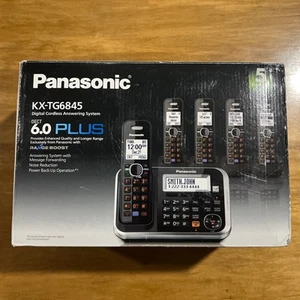 Panasonic KX-TG6845 5 Handsets Cordless Telephone Answering System NEW IN BOX - Zdjęcie 1 z 4
