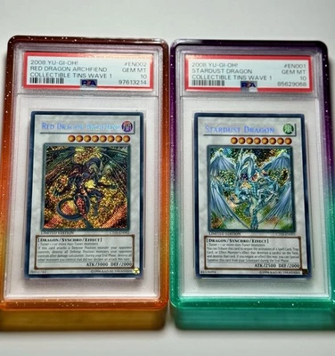 Stardust Dragon & Red Dragon Archfeind 2010 Tins Limited Ed PSA 10 - Image 1 of 4
