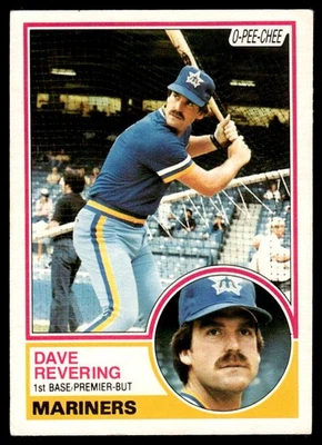 1983 O-Pee-Chee Dave Revering Seattle Mariners #291 - Image 1 of 2