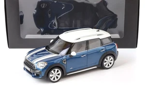 1:18 Kyosho Mini Cooper S Countryman F60 Island Blue/ White Dealer Version - Picture 1 of 5
