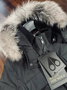 Moose Knuckles Lingan Black/Frost Fur, NWT, XL(46”Chest), Made In Canada, $1250 - Picture 1 of 24