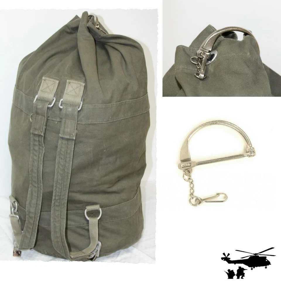 Geräumiger Bundeswehr  Seesack OLIV Seesack-Tasche Marinesack + Verschlussbügel  - Bild 1 von 1