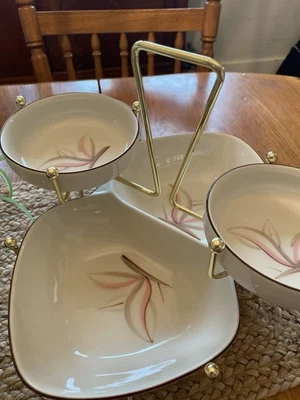 Vintage Winfield True Porcelain China Floral Appetizer Stand - Image 1 of 3