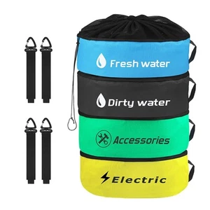 Hose Bag Caravan Camping RV Cable Organizer Water Hose Electrical Cords Storage - Picture 1 of 19