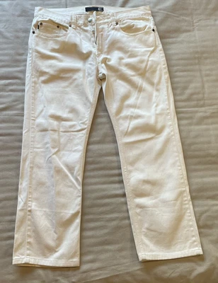 Just Cavalli Men's White Denim Jeans Size 36/50 Snake Patch Design Made in Italy - Image 1 of 4