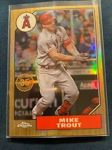 2022 Topps Chrome - 1987 Topps Baseball Mike Trout #87BC-1 - Foto 1 di 2