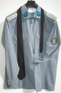 NVA Hemd Major Luftwaffe  NVA Flieger Schlips Fasching  Karneval Kragenspiegel   - Bild 1 von 2