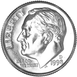 1998 D Roosevelt Dime BU US Coin - Picture 1 of 6