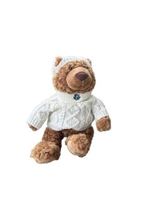 Gund Little Brown Bear Bloomingdale's 2014 mit weißem Pullover und Mütze - Bild 1 von 8