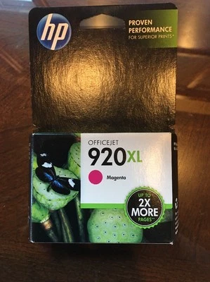 HP 920XL Magenta Ink Cartridge CD973AN GENUINE NEW EXPIRED 2013/12 - Image 1 of 2