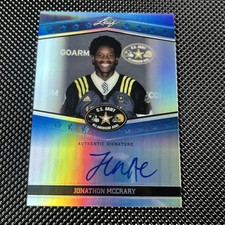 JONATHAN MCCRARY 2013 LEAF US ARMY ALL-AMERICAN BOWL AUTOGRAPH CARD #ATA-JM1 /15