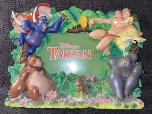 Marco de fotos 3D exclusivo de Disney Tarzán y Jane Gorila RARO - Imagen 1 de 3