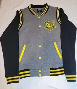 Harry Potter Hufflepuff Cardigan Varsity Jacket M Unisex Read! - Picture 1 of 7