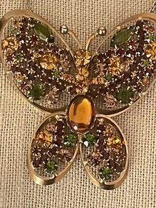 Collar Broche Mariposa Figura Estrás y Cabujón Juliana Delizza Elster - Imagen 1 de 12