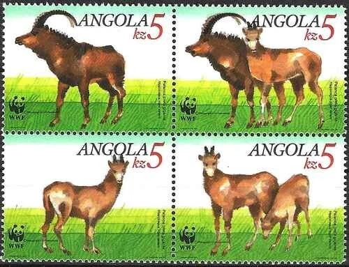 Timbres Animaux Mammifères Angola 774/777 ** (71560EV) - Photo 1/1