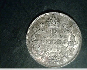 1928 Canada, Ten Cents, High Grade Cirirculated, .0600 oz Slv (Can-624) - Picture 1 of 2