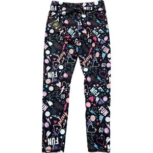 NWT ATHLETIC WORKS Girls Graphic Leggings SIZE Large 10-12 Multicolored Driworks - Picture 1 of 6
