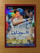 2018 Panini Donruss Robin Yount Auto Retro Red 1984 Signatures 23/25 84S-RY 
