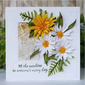 Crisantemo Flor Metal Cutting Dies Die Scrapbook Paper Craft Stencils DIY - Imagen 1 de 4