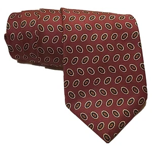 Corbata de seda geométrica púrpura para hombre Brooks Brothers L 57" W 4,5" - Imagen 1 de 4