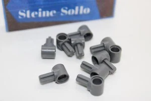 Lego (c) 10x Technic - Pinverbinder mit Achse - dunkelgrau - 22961 - 1x1 - Bild 1 von 1