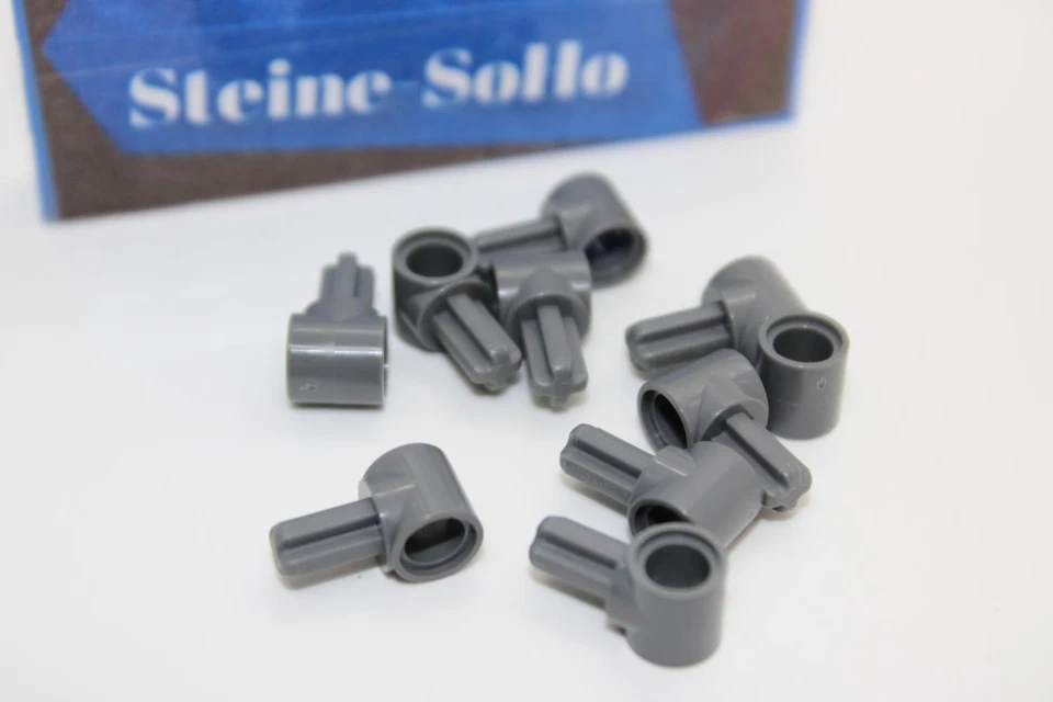 Lego (c) 10x Technic - Pinverbinder mit Achse - dunkelgrau - 22961 - 1x1 - Bild 1 von 1