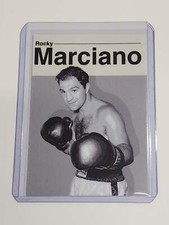 Rocky Marciano Artist Signed Boxing Art Card 1/10