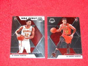 DE'ANDRE HUNTER HAWKS VIRGINIA 2019-20 PANINI MOSAIC RC #266 #239 LOT OF 2 (K1) - Picture 1 of 1