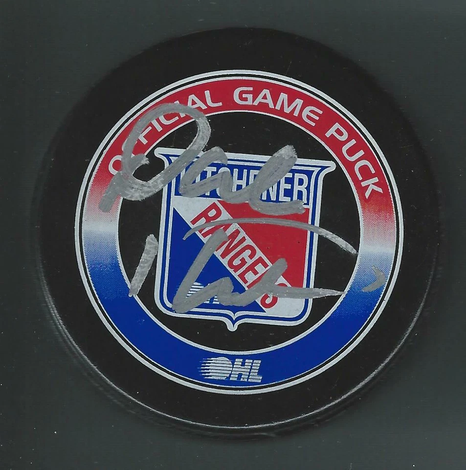 Dale Hunter Signed Kitchener Rangers Official Game Puck London Knights Capitals Foto 1 de 1