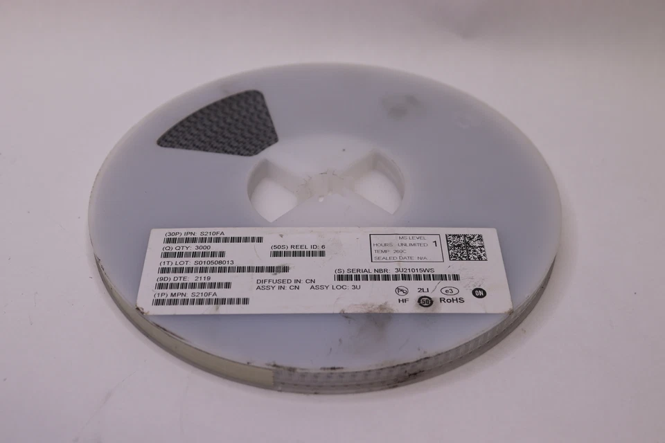 (3000-Pk) Onsemi Schottky Barrier Diodes & Rectifiers 100V 2A S210FA - Image 1 of 1