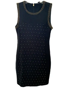 70% Off -Juicy Couture Women’s Black Ponte Dress W/ ✨Gold Beads✨, NWT😃, Sz 10 - Picture 1 of 3