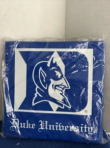 Vintage Duke Blue Devils Stadium Seat Cushion Tote 5 Storage Pockets - Picture 1 of 3