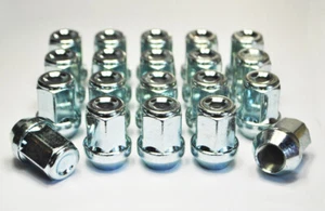 Set Di 20 X 7/16" UNF, Dadi In Lega Esagonali Per Ruote 19mm (Argento) - Bild 1 von 2