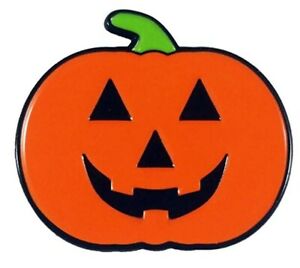 Lächelnde Jack'O Laterne, Happy Halloween Kürbis Emaille Pin Brosche