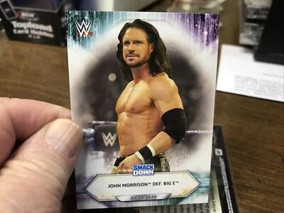 2021 Topps WWE Base Card #7 John Morrison def. Big E - SmackDown - Image 1 of 2