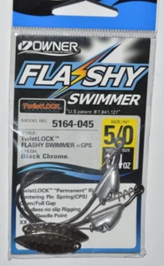 owner flashy swimmer swimbait hook 5164-045 5/0 centering pin spring 1/4oz - Picture 1 of 2