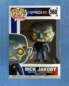 POP NICK JAKOBY#560 MOVIES SERIES FUNKO 4 INCH FIGURE NETFLIX BRIGHT MOVIE - Picture 1 of 2