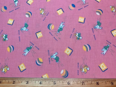 Cotton Fabric 1930s Repro Juvenile Novelty Moda 30s Playtime Feedsack Repro FQ - Image 1 of 4