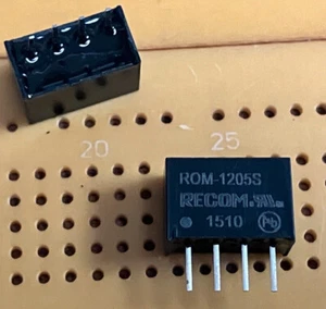 5V 200mA 1W DC/DC Converter 10.8-13.2Vin 3kV Isol. Recom ROM-1205S Multi Qty - Imagen 1 de 7