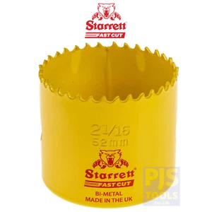 Starrett FCH0216 52mm 2.1/16 bimetal fast cut holesaw fastcut hole saw STRHS52AX - Picture 1 of 2