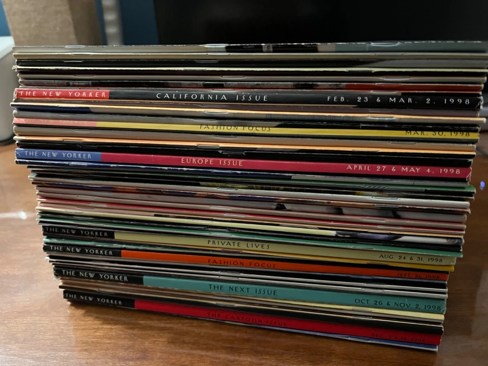 New Yorker Magazine Vintage 1998 Complete Original Cover - Imagem 1 de 1