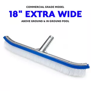 Cabezal de Cepillo de Piscina Fuerte 18" Aluminio Resistente Piscina Accesorio de Limpieza - Imagen 1 de 12