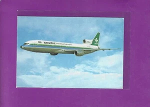 Saudia Arabian Airlines issued. L-1011.   cont/l.  postcard. - Picture 1 of 2