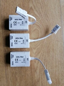 3x ADSL Filter Modem Phone DSL472 191112473 Broadband Microfilters Internet BT - Picture 1 of 12